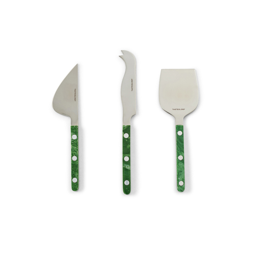 Cheese Knives Set of 3 - Emerald