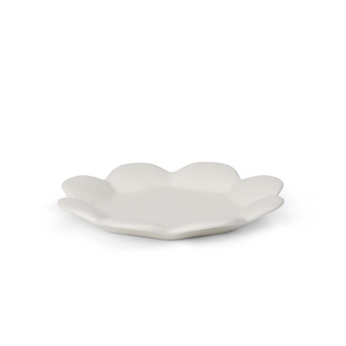Flora Small Plate Snow